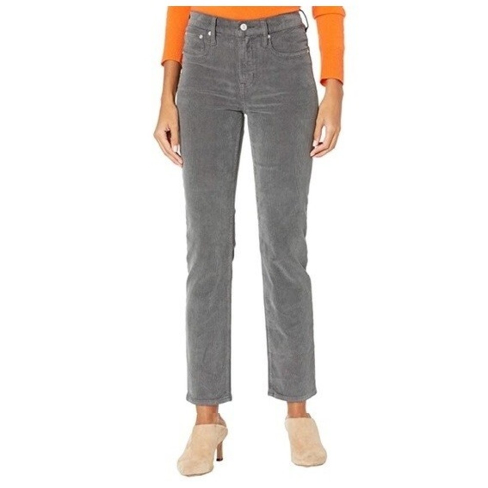 Index Women's Gray Vintage Straight‎ Corduroy Pant Size 32